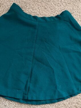 Green A-Line Women's Skirt - Classic Casual